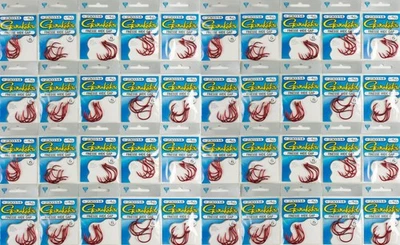 (LOTE DE 40) GANCHO VERMELHO GAMAKATSU FINESSE WIDE GAP 4/0 230314-5 K1230 - Imagem 1 de 3