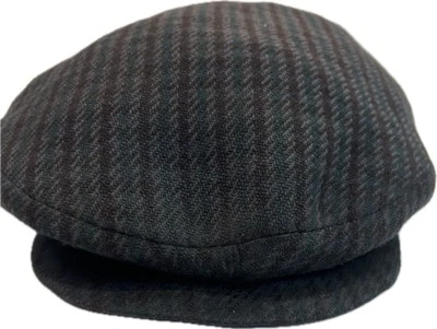 De colección Gucci Sombrero de Newsboy Entrelazado Caza Cabbie Sombrero Mediano 100% Cachemira Foto 1 de 4