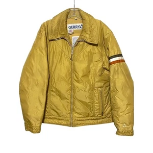 Vintage Gerry Puffer Coat Down Filled Made USA Ski Snow Jacket Nylon Mens Large - Picture 1 of 10