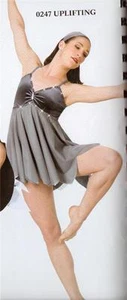 Lyrisches Tanzkostüm Ballett grau Artstone Kleid erhebend - Bild 1 von 1