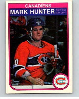 1982-83 O-Pee-Chee #185 Mark Hunter  RC Rookie Montreal Canadiens V58377 - Image 1 of 2
