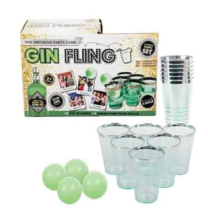 GIN FLING BEER PONG ADULT SHOT DRINKING PARTY CELEBRATION GAME - Picture 1 of 10
