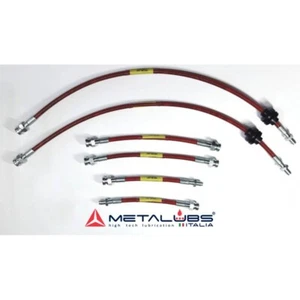 KIT 6 pezzi Tubi in treccia aeronautici HEL specifici 500/595/695 Abarth Rossi - Afbeelding 1 van 1