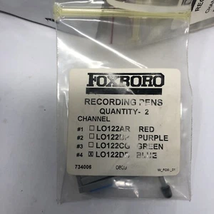 FOXBORO CHART RECORDER PENS LO122DB BLUE 2PK - NOS - Picture 1 of 3