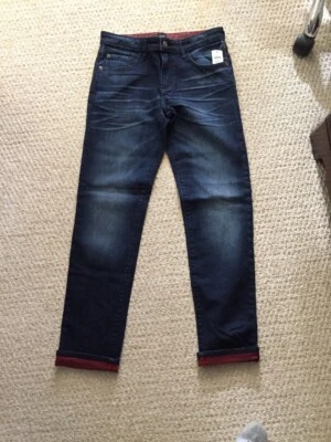 ***NUEVO CON ETIQUETAS JEANS FORRADOS DE FELPA ROJOS GAP WINTER DEFENDO PARA NIÑO Talla 10 husky Ajustar CINTURA Foto 1 de 4