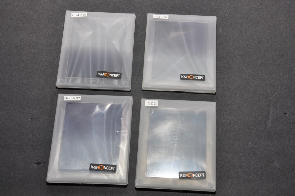 K&F Concept Cokin P-Series ND SET, Grad ND8, Grad ND4, Grad ND2, ND2 New in Case - Image 1 of 4