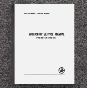 539 Tractor Workshop Manual Fits IMT 539 Tractor - Rare Hard to Find Manual - Picture 1 of 19
