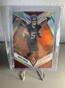 2022 PANINI PHOENIX DRAKE LONDON ROOKIE ORANGE REFRACTOR /99 - Falcons RC #107 - Picture 1 of 2