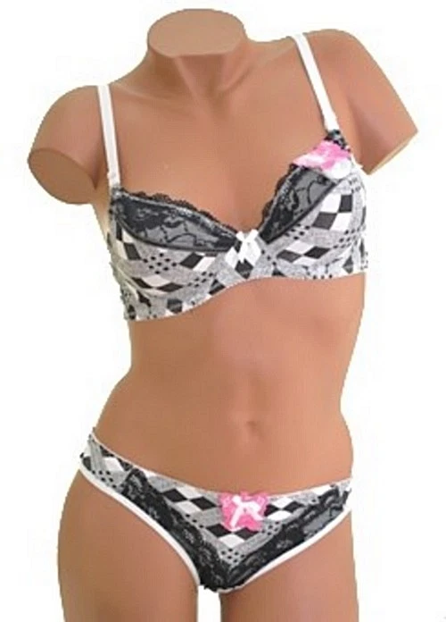 Ensemble Blanc/noir 862 Bonnet C 90C ou 95C - Photo 1/1