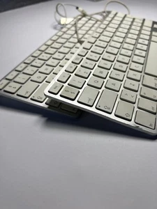 2pcs. Apple A1242 78 Key USB Wired Mini Slim Keyboard w/ USB Ports - White - Picture 1 of 7