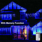 Icicle Snowing Effect Lights Christmas Xmas Indoor Outdoor Leds Connectable Plug