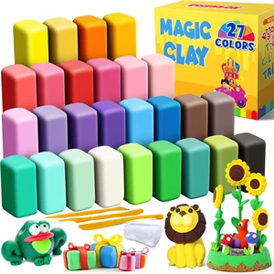 Air Dry Clay 27 Colors w/ Tools for Kids DIY Modeling Clay Gift Age 3+ - Picture 1 of 9