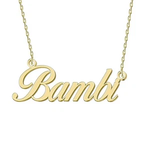 Custom Name Necklace Personalized Silver Gold Customized Women Name Jewelry S... - Picture 1 of 4