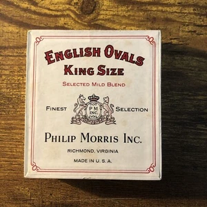 Paquete VACÍO de cigarrillos vintage óvalos ingleses talla King - Imagen 1 de 7