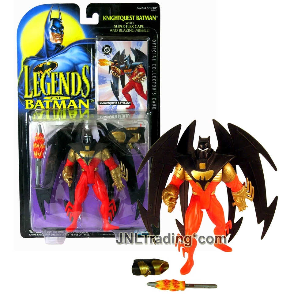 Figura de 5 pulgadas Legends of Batman año 1994 Knightquest Batman con tarjeta de coleccionista Foto 1 de 1