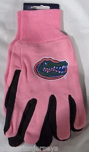 NCAA Florida Gators Pink w/ Black Palm Utility Gloves by McArthur - Picture 1 of 2