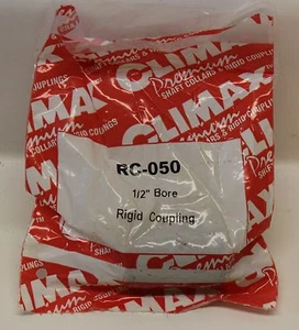 RC-050 Rigid 1/2" Bore  Coupling Black New - Picture 1 of 2