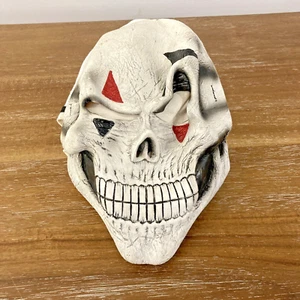 HALLOWEEN Erwachsene Spooky Scary Skull Reaper Skelett Latex Gesichtsmaske mit Riemen - Bild 1 von 7