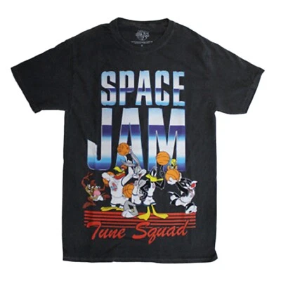 Space Jam Gray Stone Wash Tune Squad Men's T-Shirt - NWT - Image 1 of 3