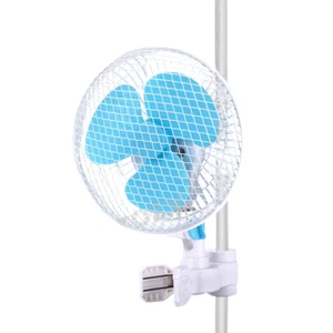 New Hydroponics 2 Speed Clip Fan Vertical 6 inch Oscillating Fan Fit Grow Tent - Picture 1 of 9