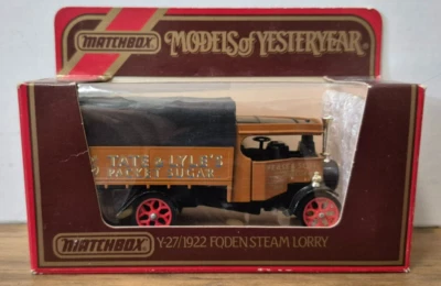Y 27 1922 Foden Steam Wagon Tate & Lyle`s Models of Yesteryear Matchbox J Box - Bild 1 von 2