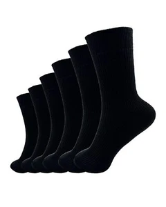 Women Thin Cotton Socks Black Cute Crew Socks Casual Athletic Aesthetic Socks... - Picture 1 of 4