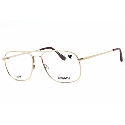 Gafas Flexon Unisex Dorado Avaitor Borde Completo Marco de Metal AUTOFLEX 44 115 Foto 1 de 2