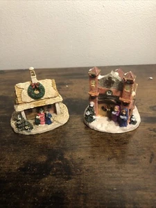 vintage miniature Christmas house &church - Picture 1 of 13
