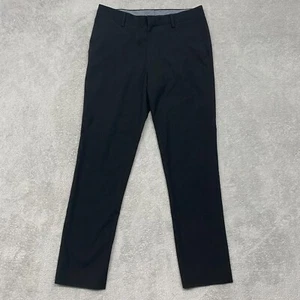 Murano Pants Mens 30x30 Black Evan Fit Dress Chino Straight Flat Front - Picture 1 of 8