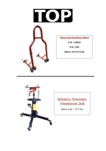 12 Ton Jack Stand / Motorcycle Stand Rear Wheel / Double Stage Transmission Jack - Picture 1 of 18