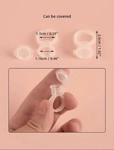 3Bags of Permanent makeup disposals cups with lids - Picture 1 of 4