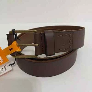 Timberland Men's Casual Genuine Leather Belt Brown B75392 MSRP $55 NEW w TAGS - Picture 1 of 7