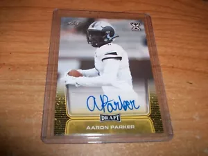 2020 Leaf Draft Football Aaron Parker Rookie Auto Card #BA-AP1 Carolina Panthers - Picture 1 of 2