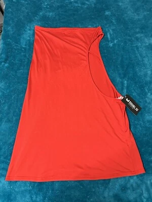 Top Doublju Nuevo con Etiquetas Mujer XXL Rojo Un Hombro Nuevo Foto 1 de 4