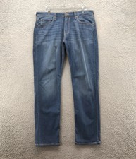 Paige Mens Jeans Blue 36 (37x33 actual) Stretch Denim Normandie Straight Pants