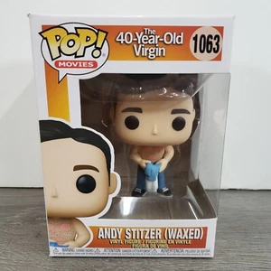 Funko Pop! MOVIES 1063 THE 40 YEAR OLD VIRGIN ANDY STITZER WAXED  NEW - Picture 1 of 8