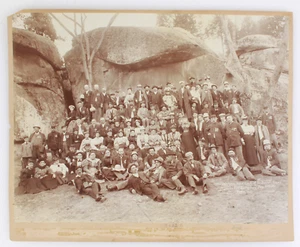 Vintage Rare 13x17 GAR of So Boston 1896 Devil's Den Gettysburg Tipton Civil War - Picture 1 of 1