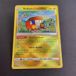 Radiant Charjabug 051/159 Near Mint Holofoil Radiant Rare Crown Zenith Pokemon - Picture 1 of 2