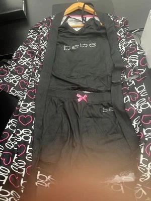Conjunto de pijama negro suave BEBE para mujer talla 3X Foto 1 de 4