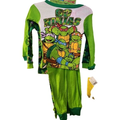 Juegos de ropa de dormir de algodón Teenage Mutant Ninja Turtles 2 para niño talla 4 Foto 1 de 2