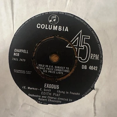 Edith Piaf – No Regrets - Vinyl 7" Single 45 UK - VG+ Foto 1 de 2