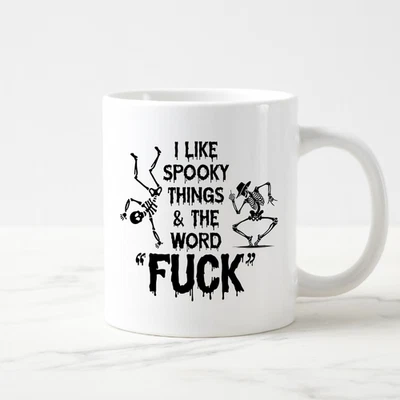 Taza I Like Spooky Things and the Word Effin divertida taza de café de Halloween regalo Foto 1 de 2