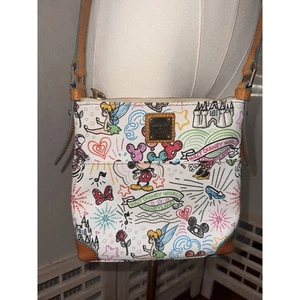 Dooney & Bourke Disney Sketchbook Crossbody Bag - Mickey Mouse, Tinkerbell - Picture 1 of 18