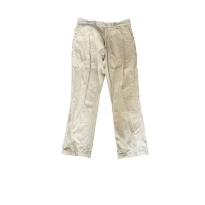 Pantalones chinos Cremieux Classics beige para hombre talla 32x30 informales pierna recta clásicos Foto 1 de 4