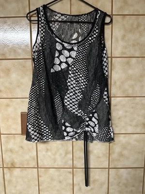 Top semi transparente sin mangas para mujer, talla XL Foto 1 de 4