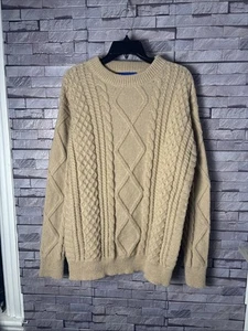 Aelfric Eden Fisherman Sweater Cable Knit Crewneck Pullover Nordic Men’s Large - Picture 1 of 4
