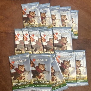 MTG Magic The Gathering Bloomburrow Wave -1 Play Booster Packs X15 - Picture 1 of 2