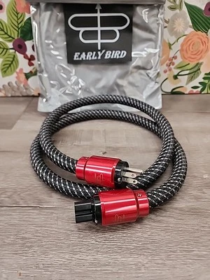 Cable de alimentación Early Bird 14 AWG Hi-End HiFi Audio AC Enchufe EE. UU. 5 PIES 1,5 M 🔥 Foto 1 de 4