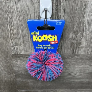 Vintage 1980’s OddzOn Mini Koosh Ball 3” Pink And Blue New Old Stock RARE HTF - Picture 1 of 14