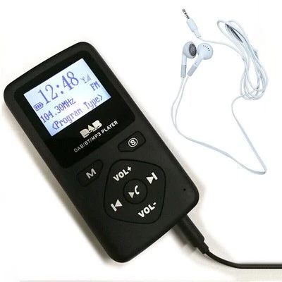 Personal Portable Pocket Digital DAB/DAB+ FM Radio Earphone Bluetooth MP3 Player - Image 1 of 4